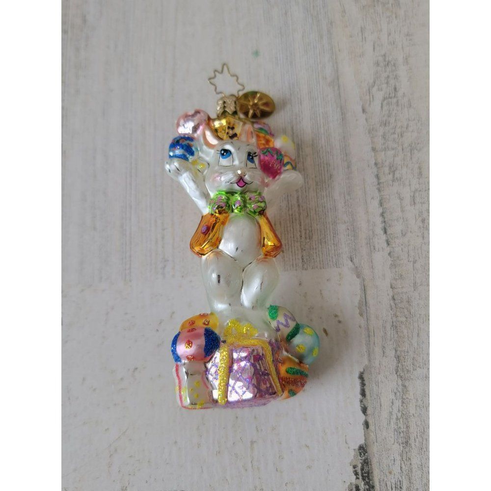Radko‎ Eggstra plenty Easter blown glass ornament Xmas